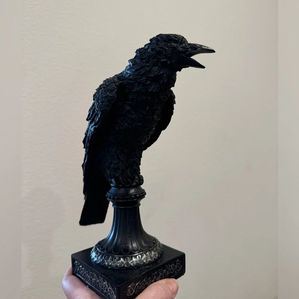 Crow taper Candle Holders pair - Picture 15 of 16